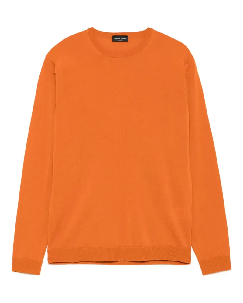 Roberto Collina Pullover mit rundem Ausschnitt - Orange Orange