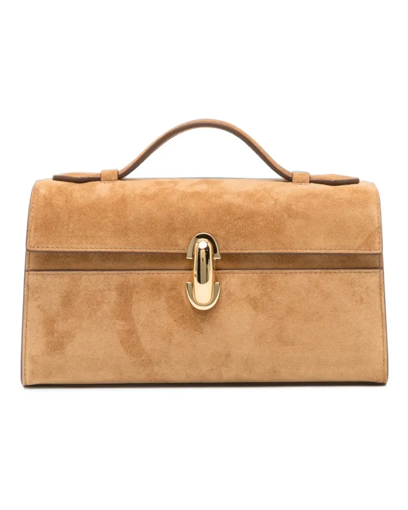 SAVETTE Schultertasche mit Henkel - Braun Braun