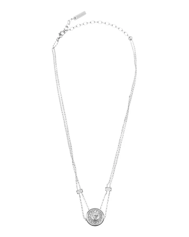 Versace Halskette mit Kristallen - Silber Silber