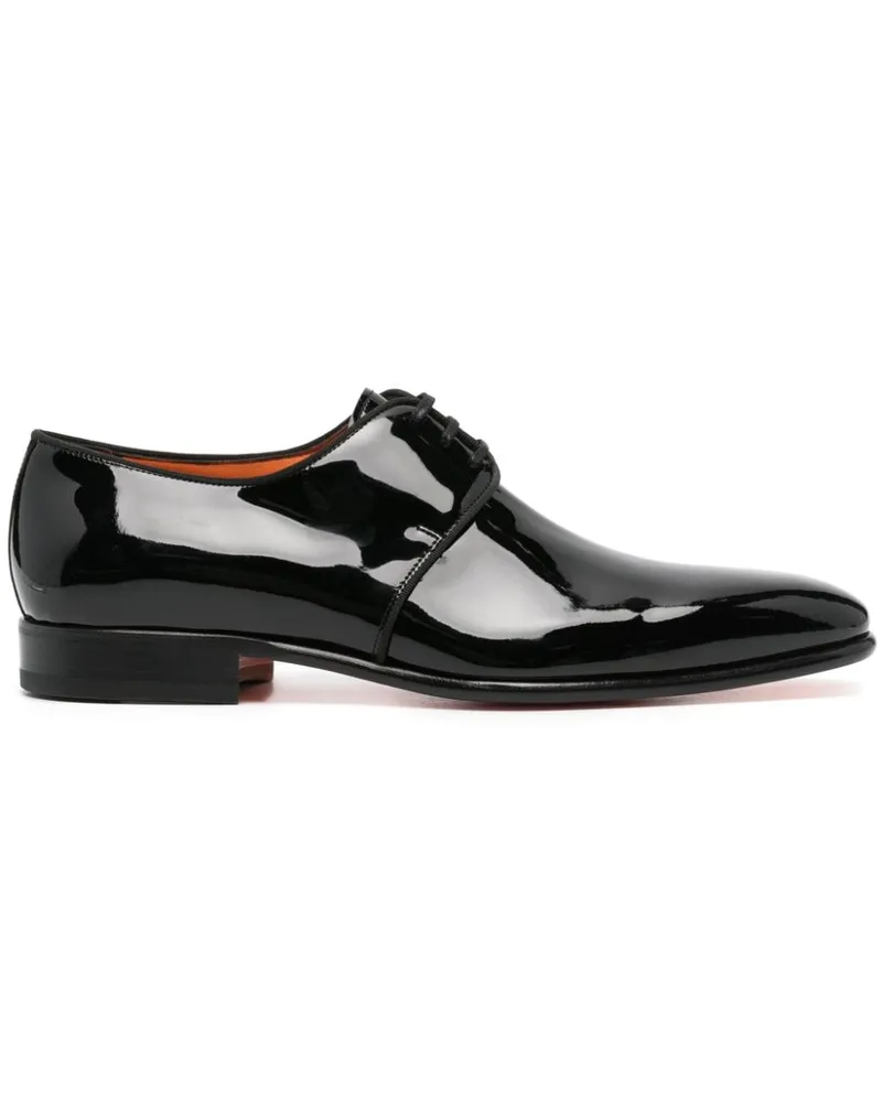 Santoni Derby-Schuhe aus Leder Schwarz