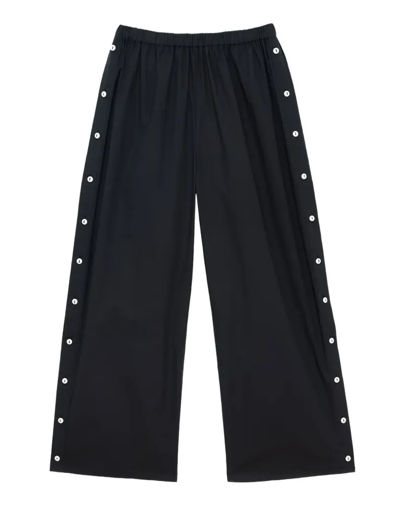 Baserange Part button-down trousers - Schwarz Schwarz