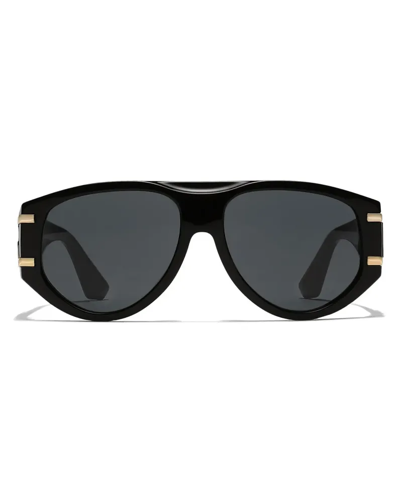 Dolce & Gabbana DG Griffe Sonnenbrille - Schwarz Schwarz