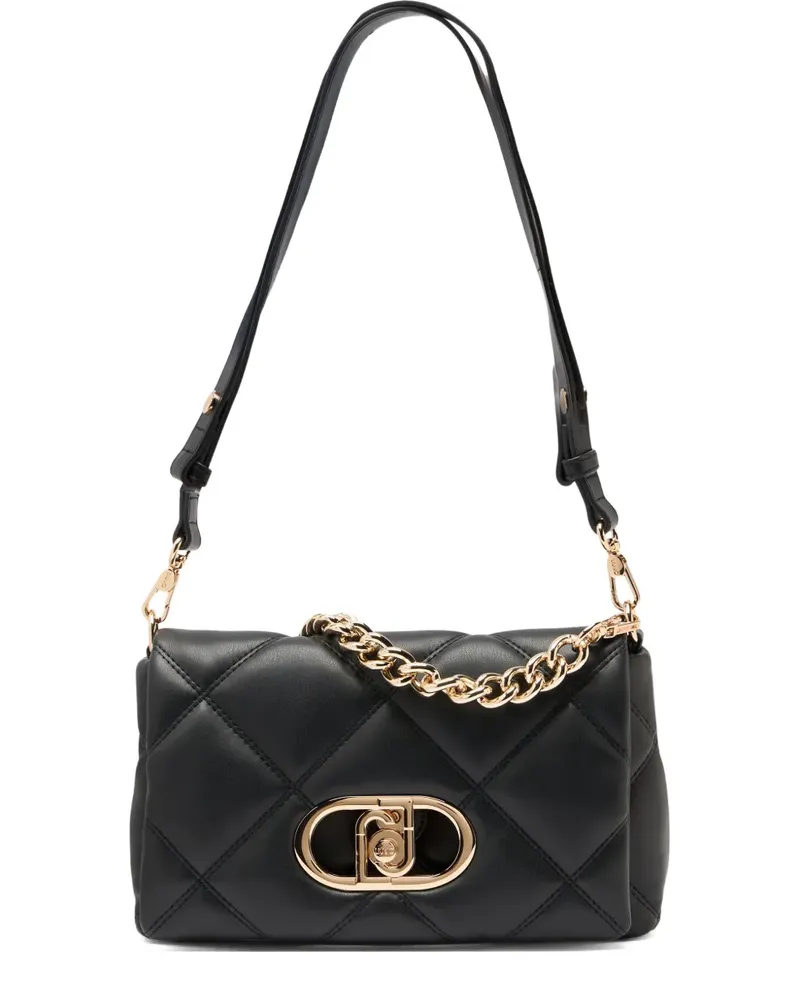 Liu Jo LaPuffy quilted logo shoulder bag - Schwarz Schwarz