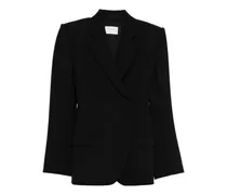 Anzug mit kastigem Revers - Schwarz