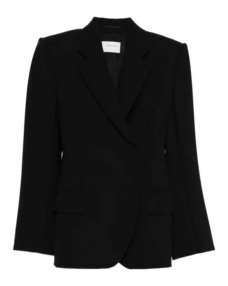 SPORTMAX boxy lapel suit - Schwarz Schwarz