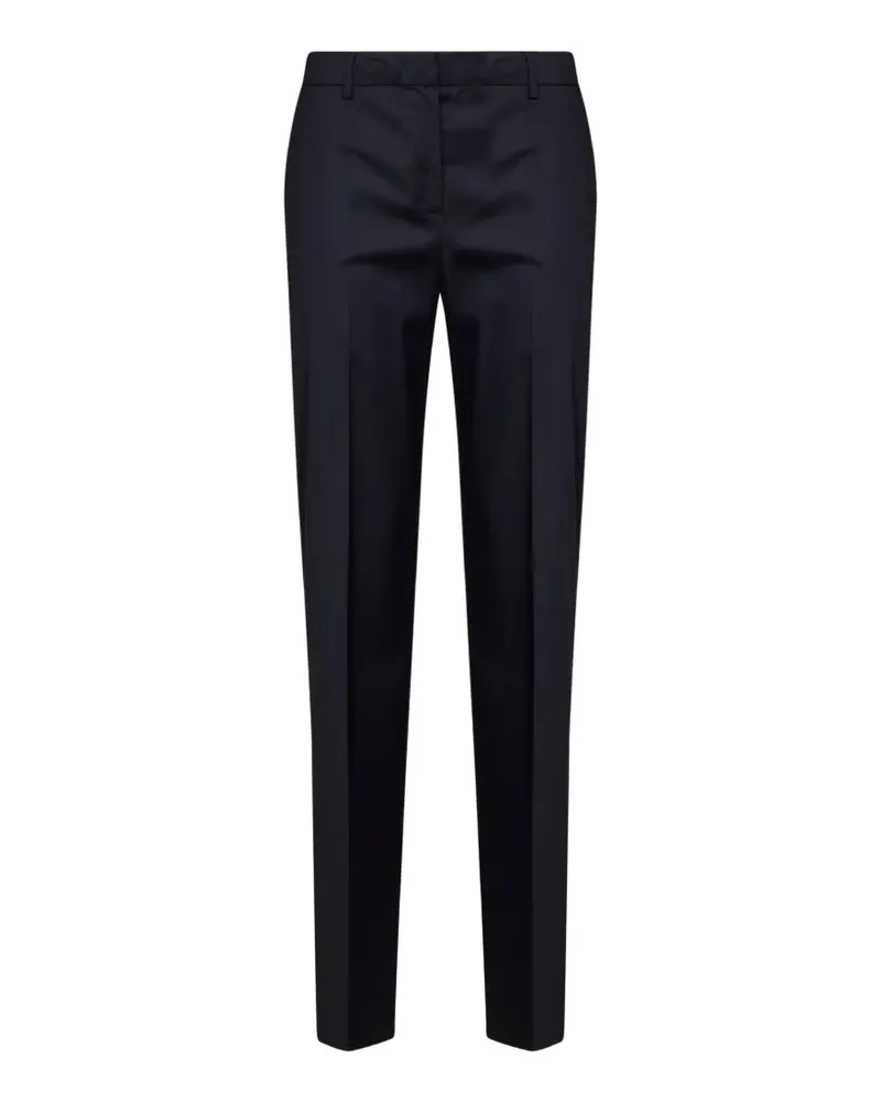 PT TORINO pressed-crease straight-leg tailored trousers - Blau Blau