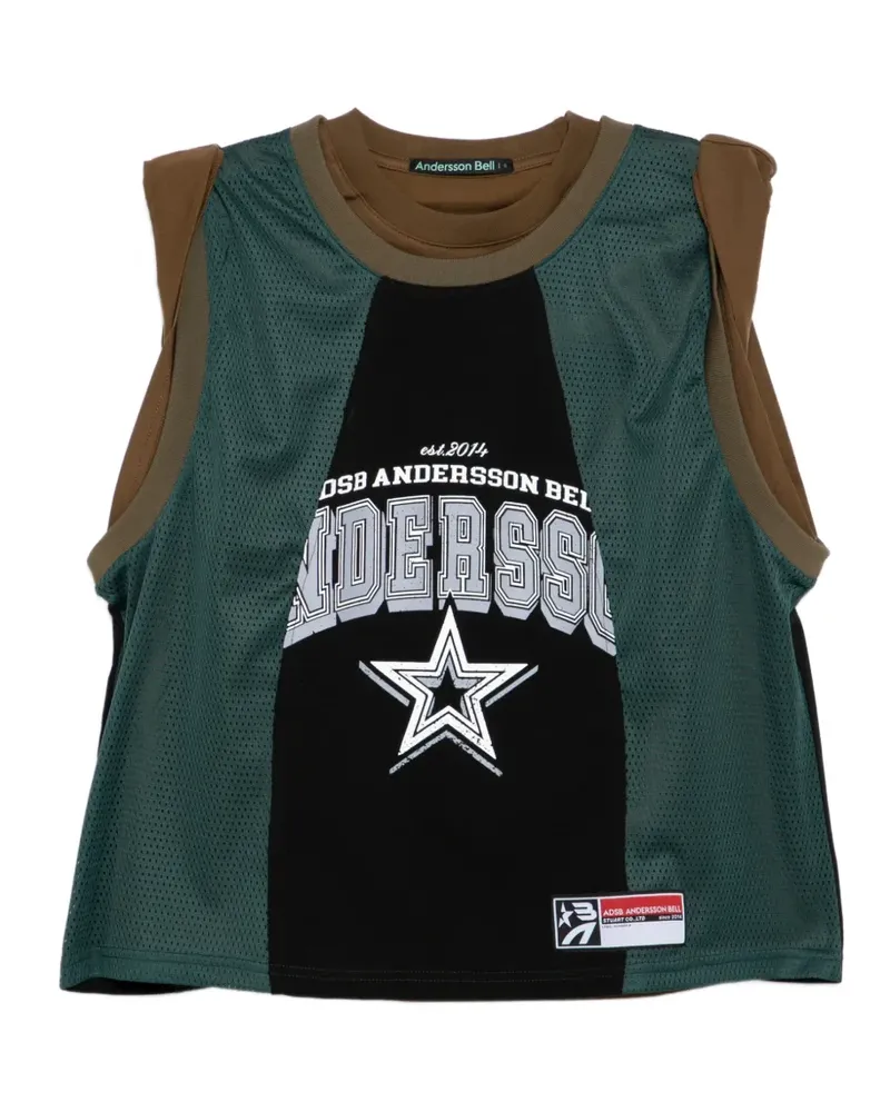 Andersson Bell T-Shirt im Layering-Look - Grün Grün