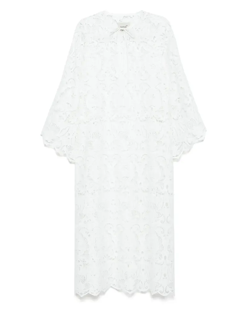 Bambah Blanca Kaftan mit Ösen - Weiß Weiß