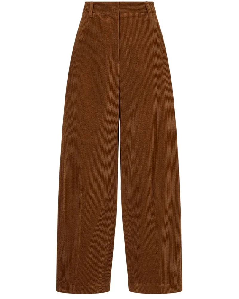 STUDIO TOMBOY Cordhose mit weitem Bein - Braun Braun
