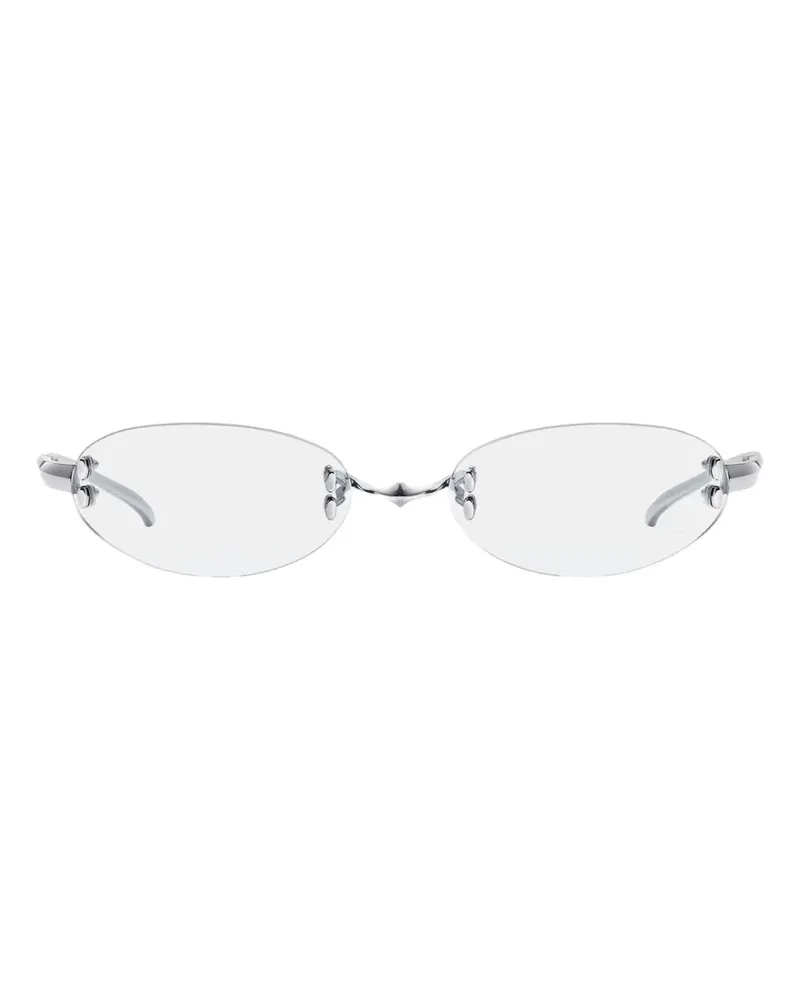 Gentle Monster Rahmenlose Furi Brille mit ovalem Gestell - Silber Silber