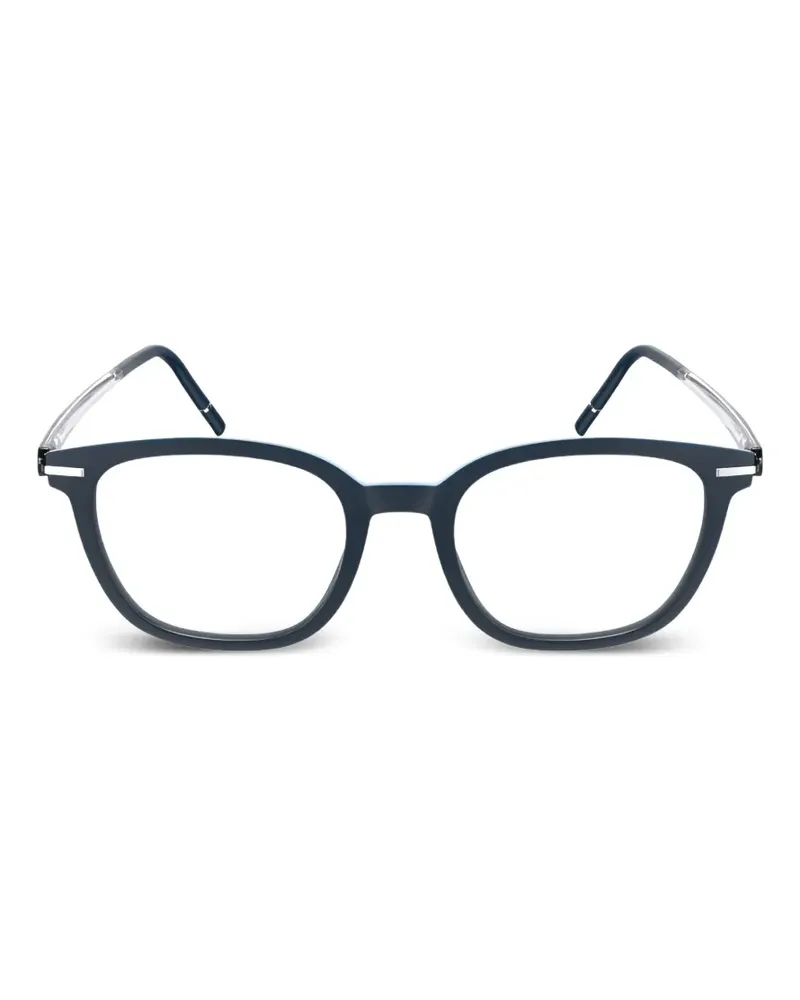 Silhouette square-frame glasses - Blau Blau