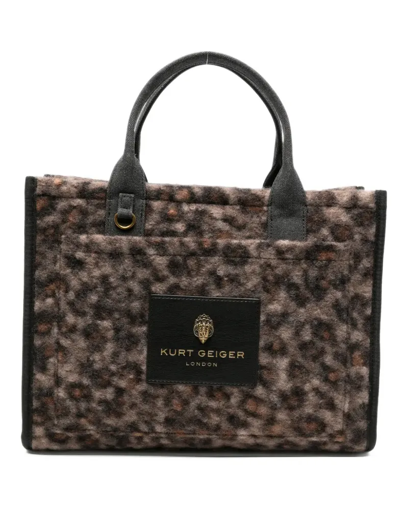 Kurt Geiger Holborn leopard-print tote bag - Braun Braun