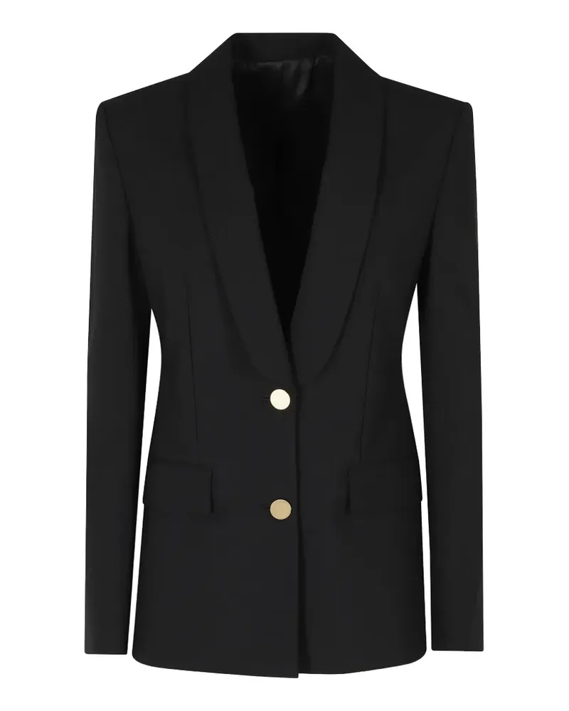 Alberta Ferretti Blazer mit goldfarbenen Knöpfen - Schwarz Schwarz
