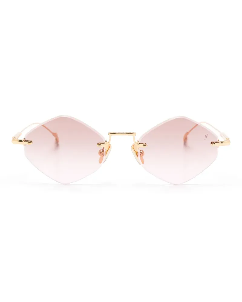 Eyepetizer Empire Sonnenbrille mit geometrischem Gestell - Gold Gold
