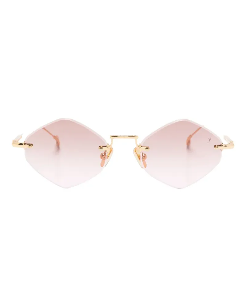 Eyepetizer Empire Sonnenbrille mit geometrischem Gestell - Gold Gold