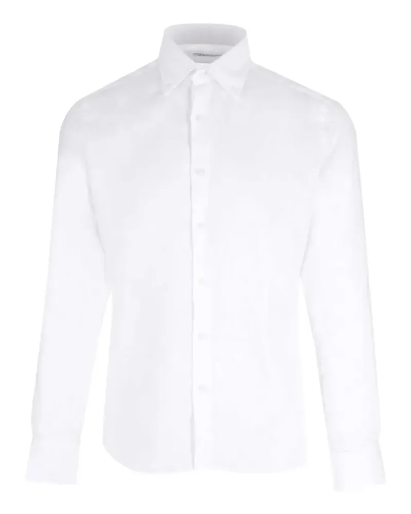 Al Duca D’Aosta 1902 button-down linen shirt - Weiß Weiß