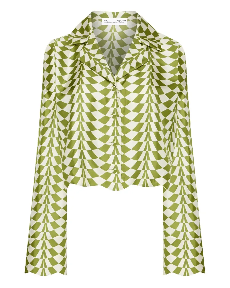 Oscar de la Renta Bluse aus Seide - Nude Nude