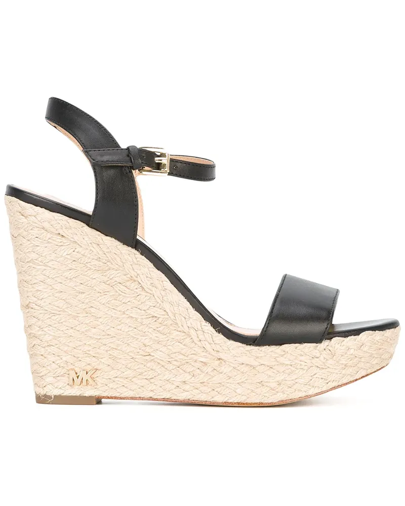 Michael Kors Sandalen mit Keilriemen - Schwarz Schwarz