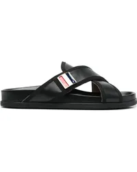 Thom Browne Sandalen mit überkreuzten Riemen Schwarz