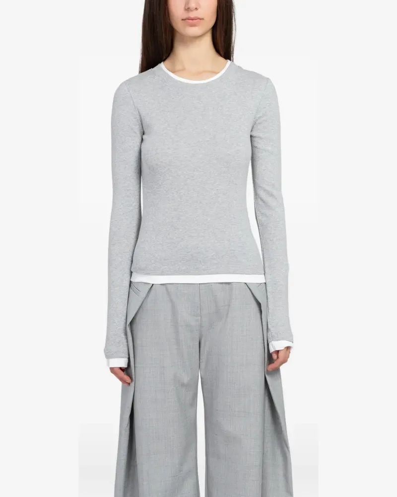 St. Agni layered long-sleeve tT-shirt - Grau Grau