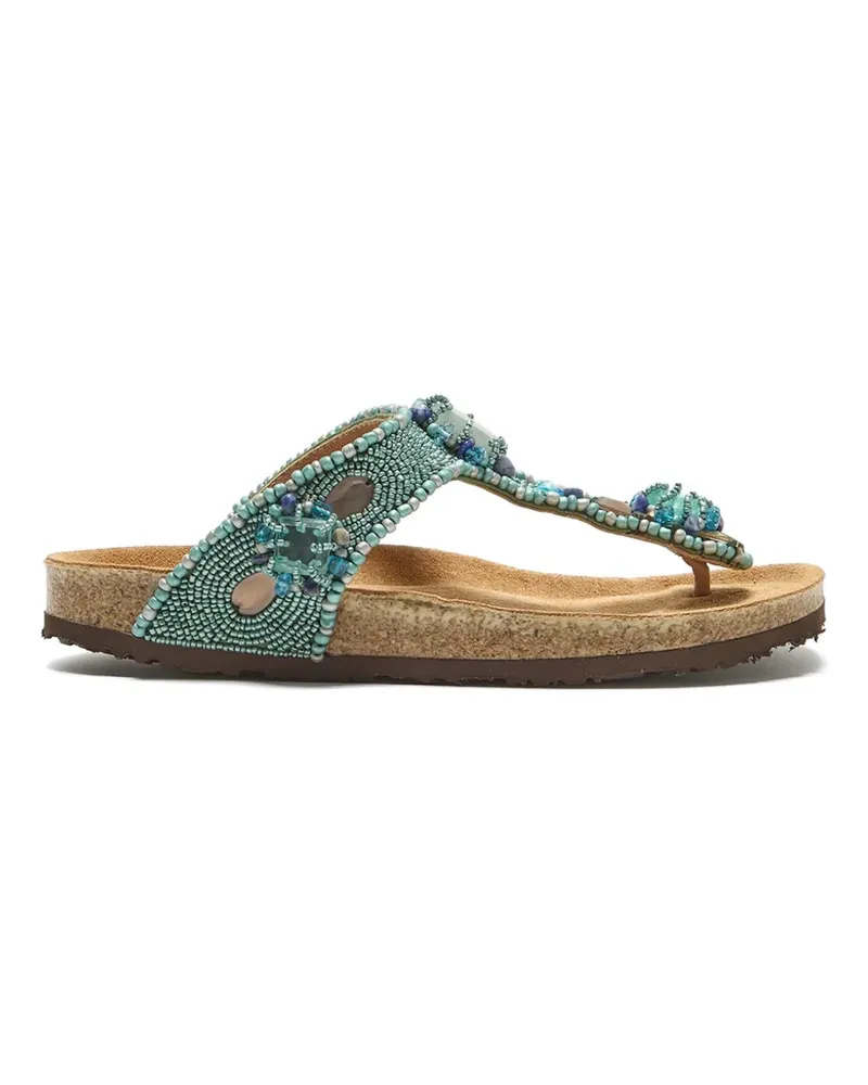 Maliparmi Sandalen mit Perlen - Blau Blau