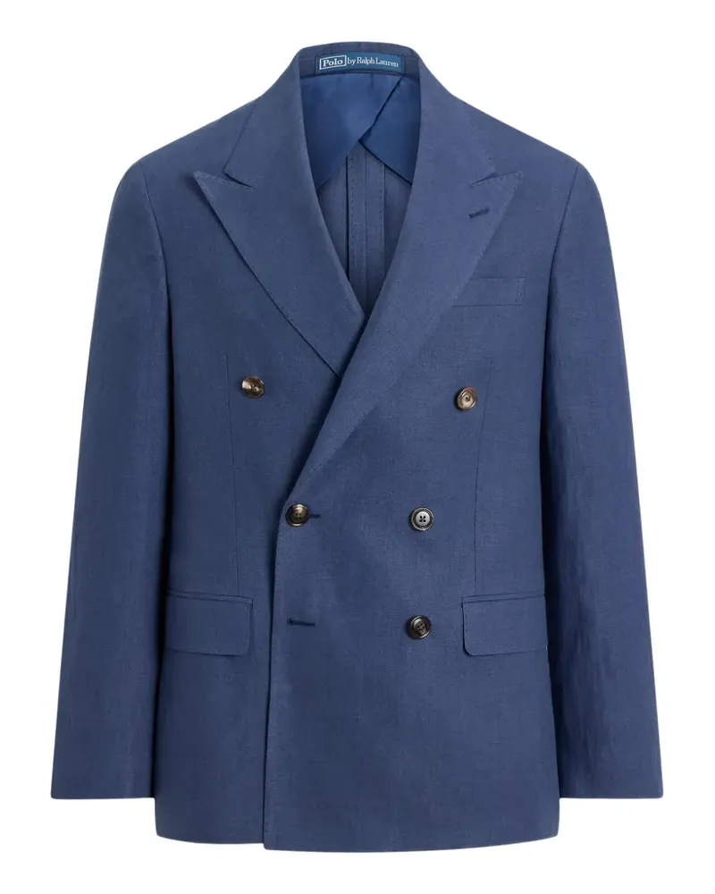 Ralph Lauren Doppelreihiges Leinensakko - Blau Blau