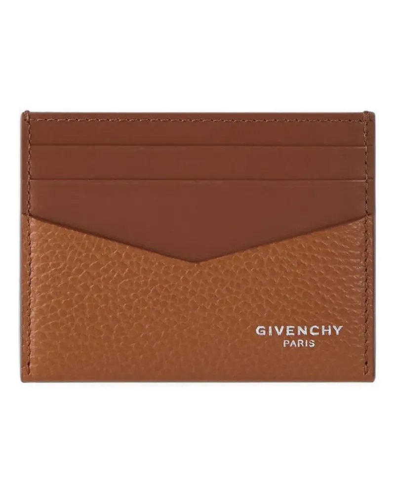 Givenchy Kartenetui aus gekörntem Leder - Braun Braun
