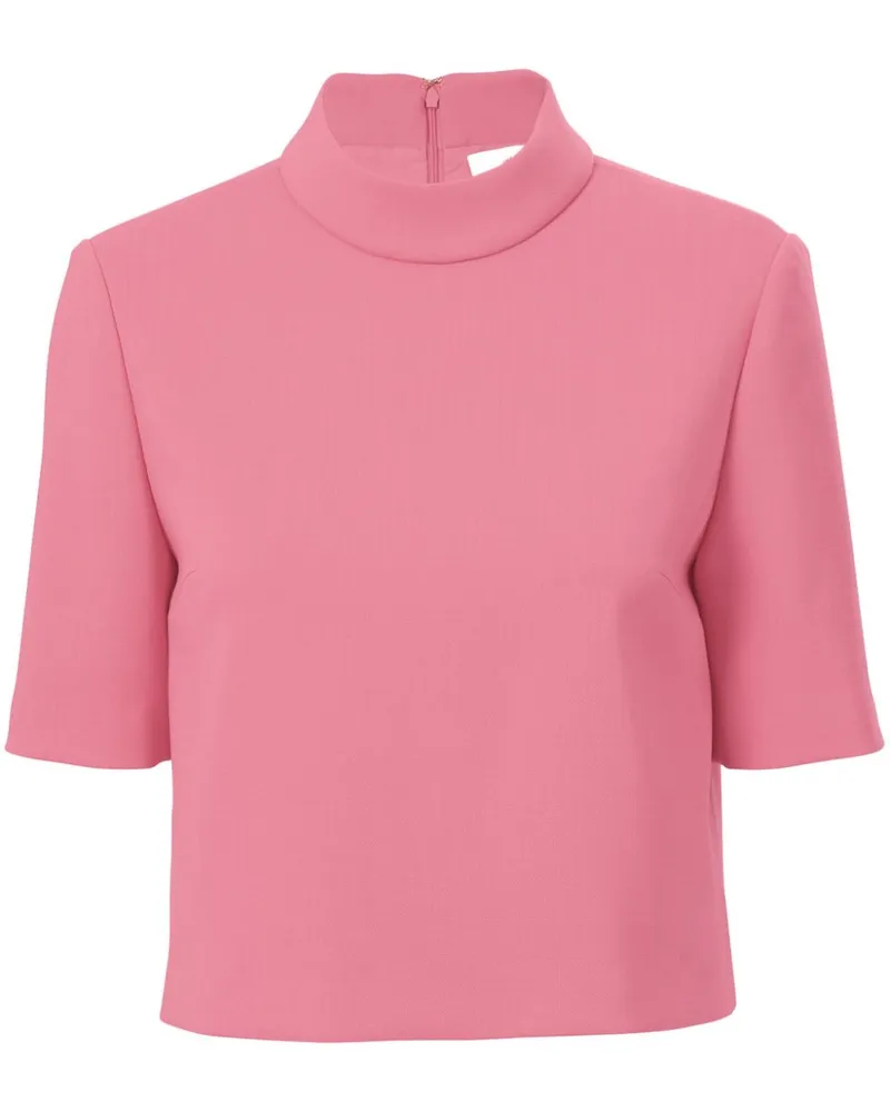 Carolina Herrera New York Oberteil mit Stehkragen - Rosa Rosa