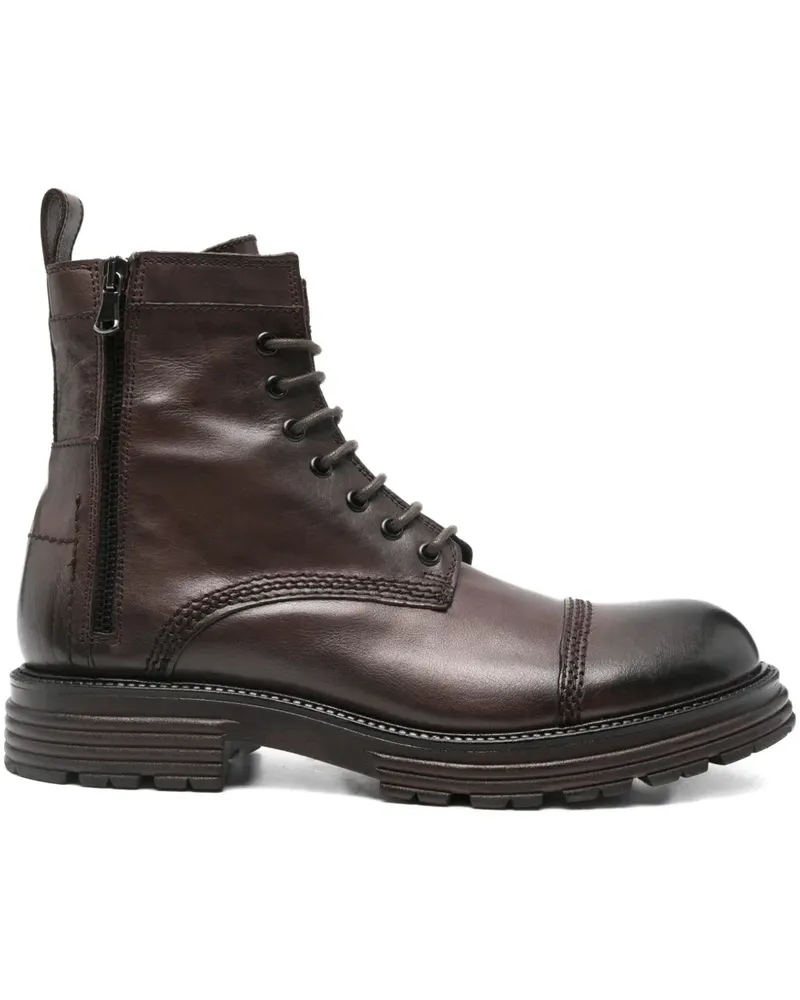 LEQARANT Stiefel mit Schnürung - Braun Braun