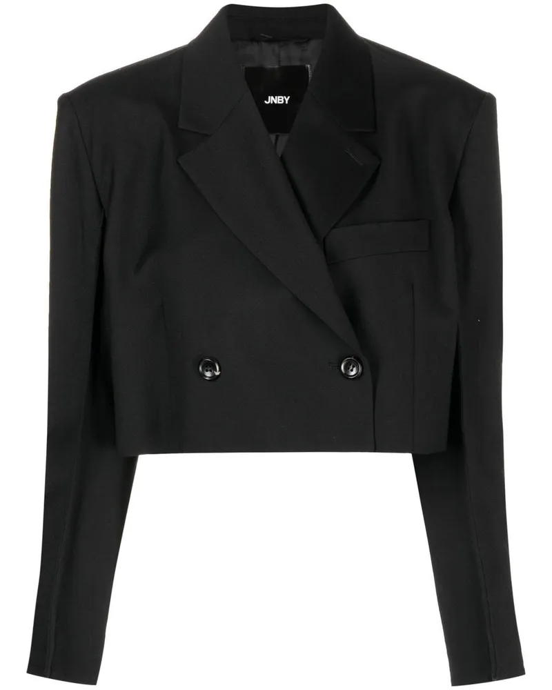 JNBY Doppelreihiger Cropped-Blazer - Schwarz Schwarz