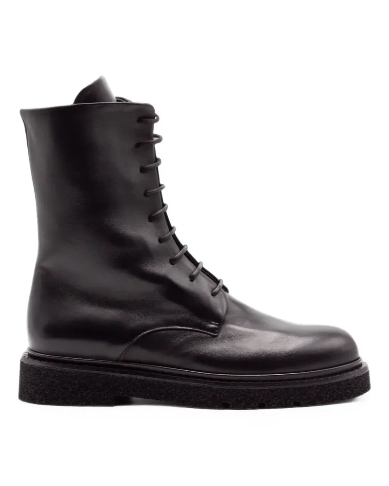 Guglielmo Rotta Schnürstiefel mit Profilsohle - Schwarz Schwarz
