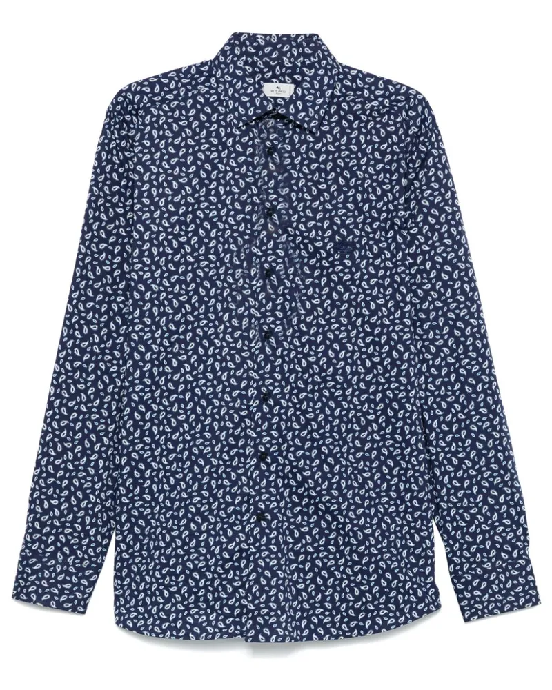 Etro Hemd mit Paisleymuster - Blau Blau