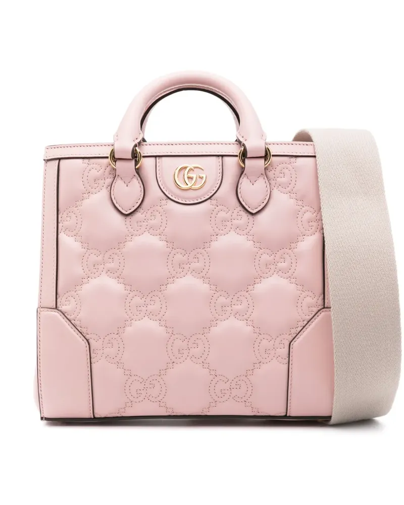 Gucci Kleine Matelassé-Handtasche mit GG - Rosa Rosa
