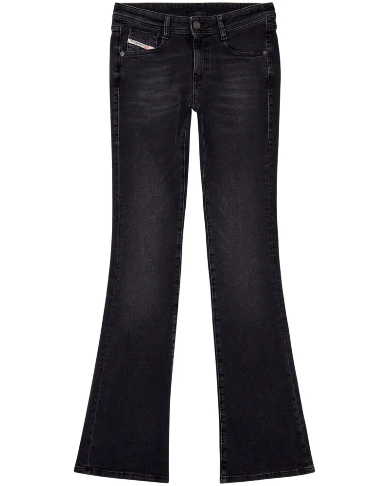 Diesel Ausgestellte Jeans - Schwarz Schwarz