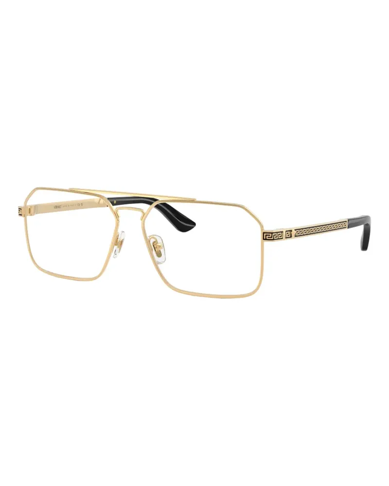 Versace Brille mit geometrischem Gestell - Gold Gold