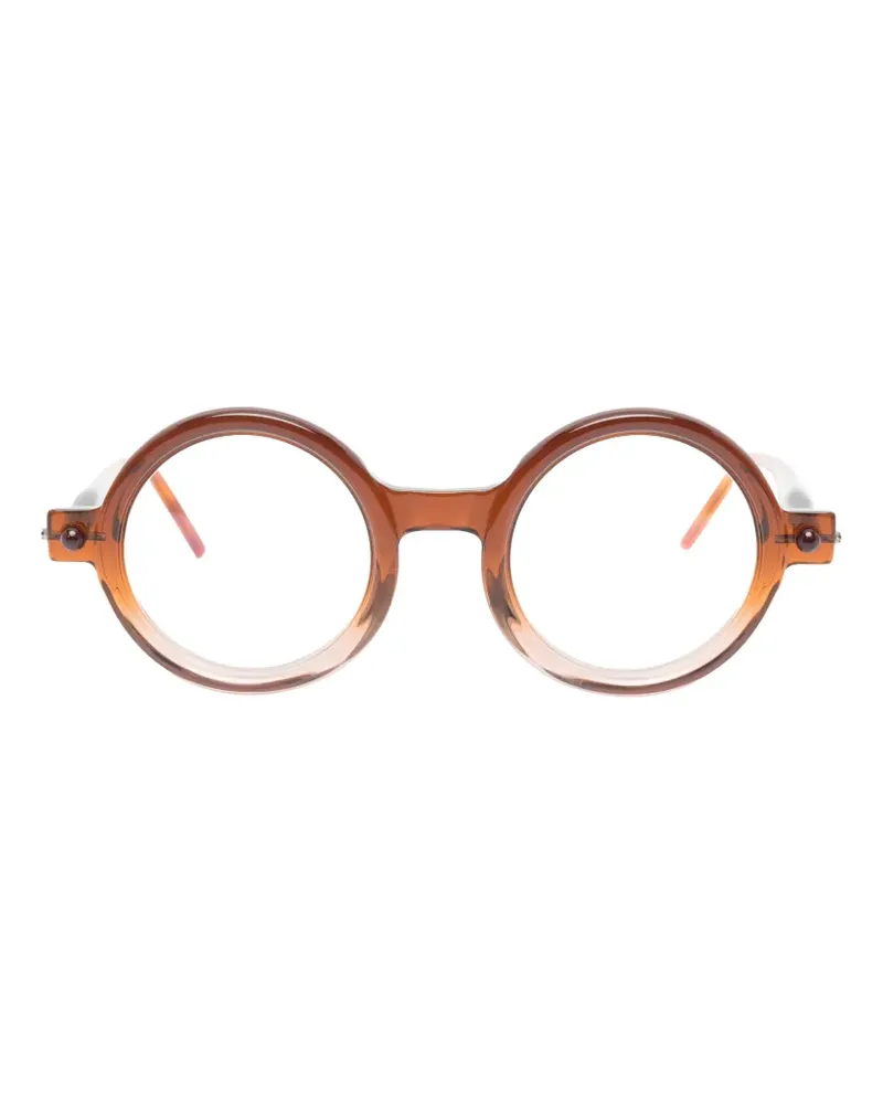 KUBORAUM Brille mit rundem Gestell - Braun Braun