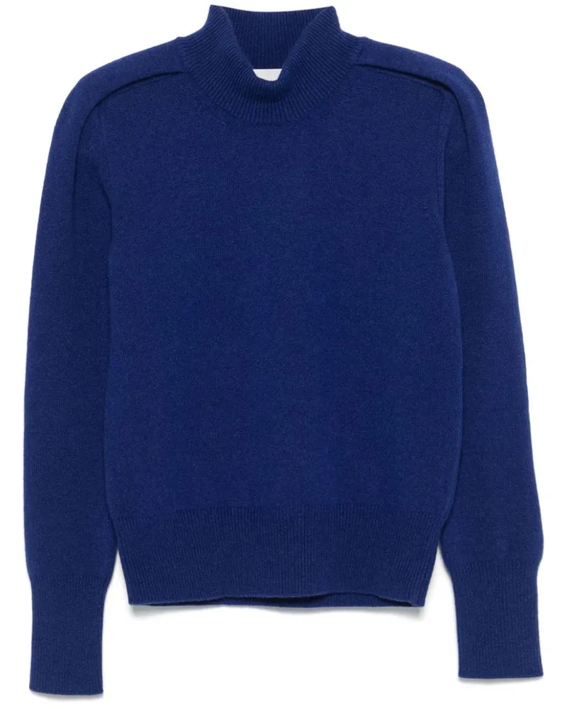 Sa Su Phi Pullover mit Stehkragen Blau