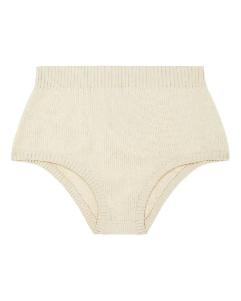 Alanui Gerippte Culottes-Shorts - Nude Nude