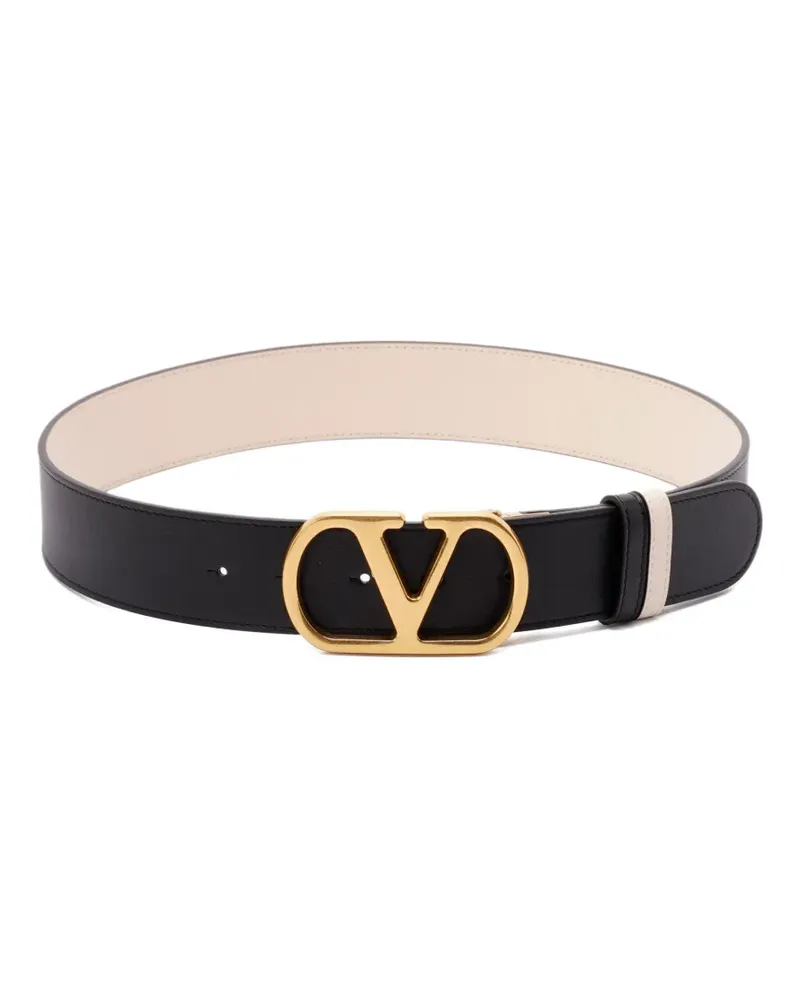 Valentino Garavani Gürtel mit VLogo - Schwarz Schwarz