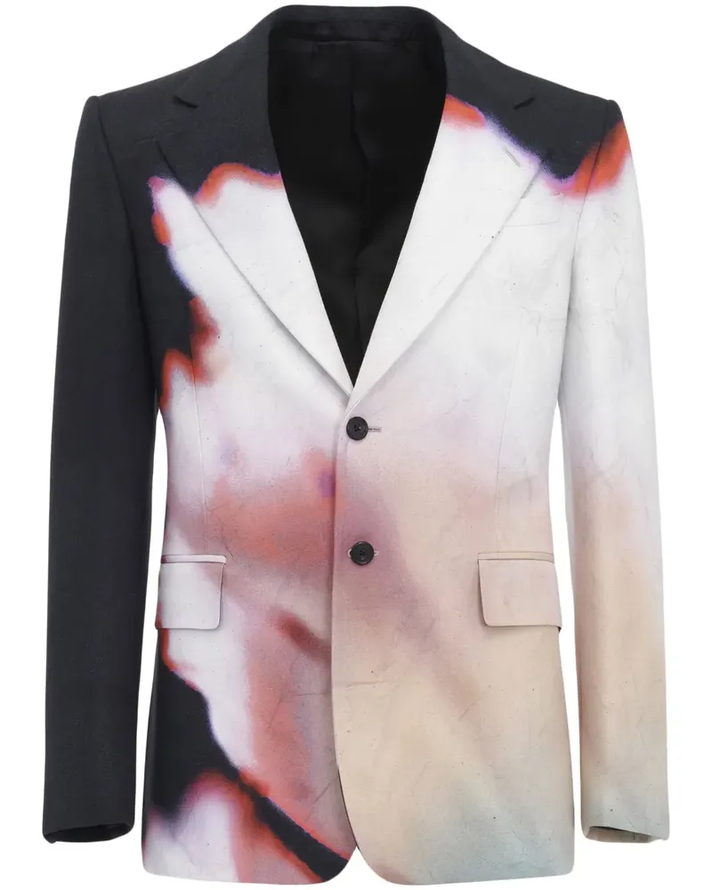 Alexander McQueen Sakko mit Solarized Flower-Print - Mehrfarbig Mehrfarbig