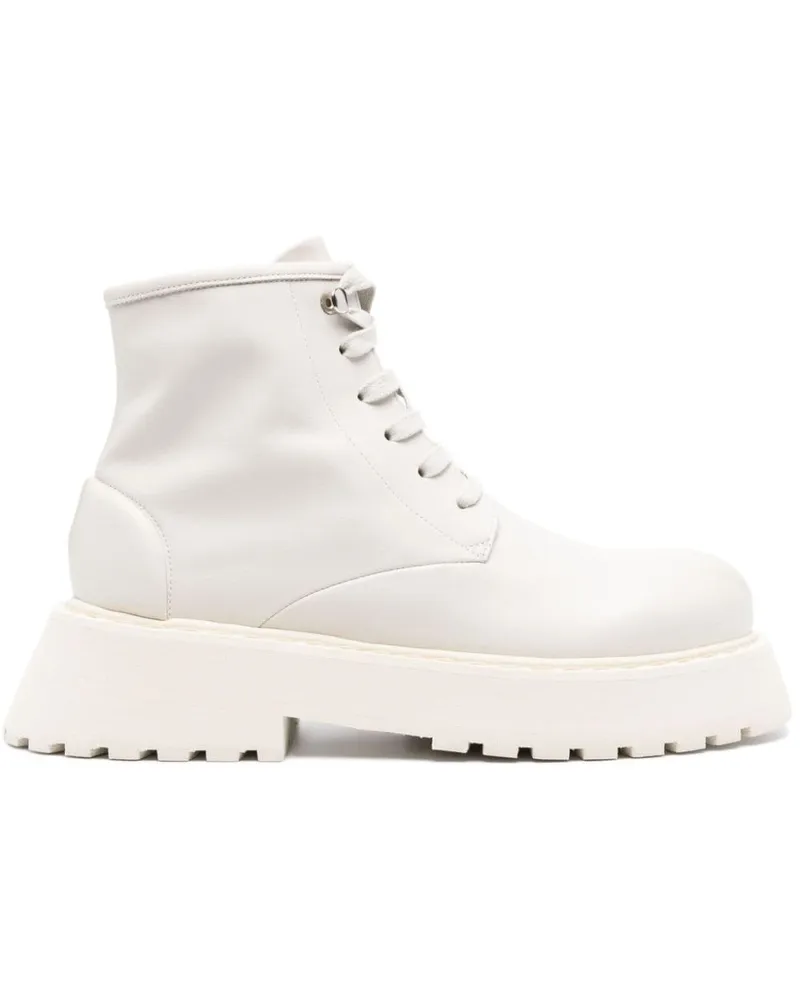Marsèll Schnürstiefel aus Leder 60mm - Weiß Weiß