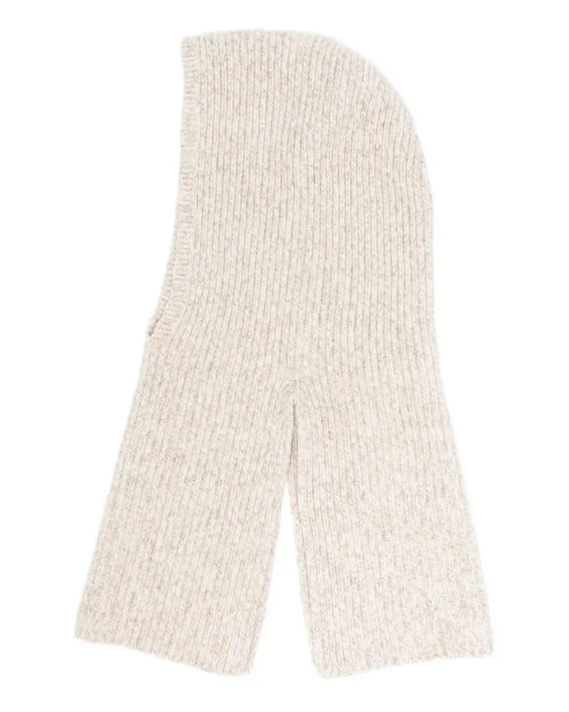 Eleventy Gerippte Balaklava - Nude Nude