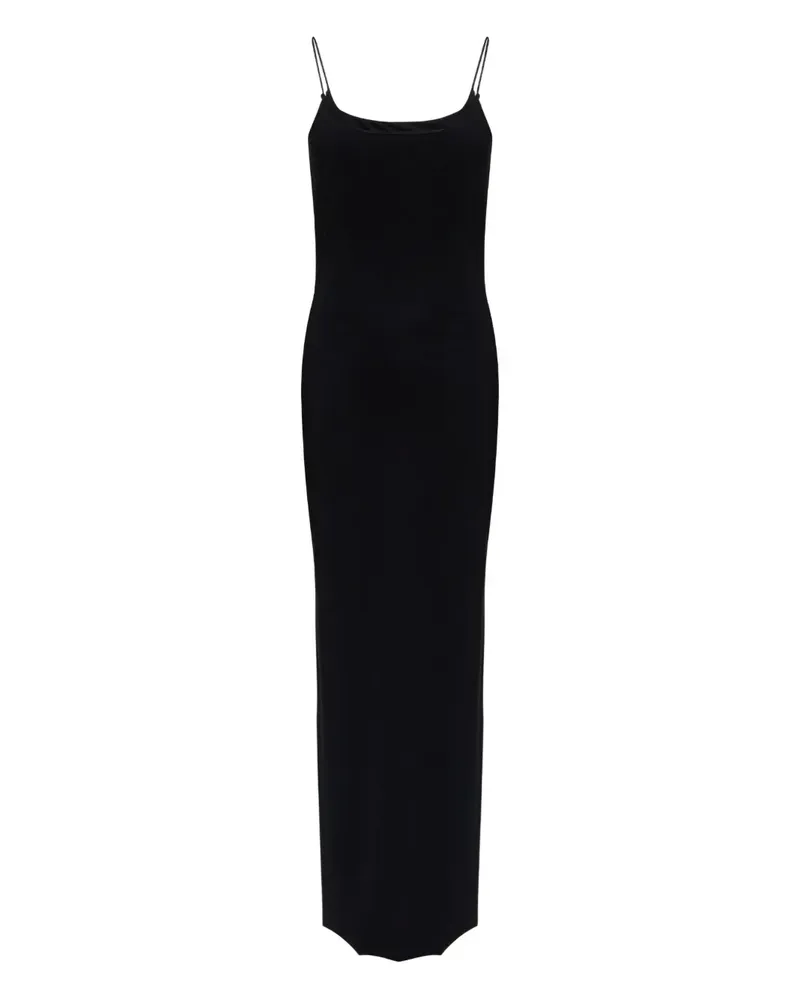 Maison Margiela Maxikleid mit Spaghettiträgern - Schwarz Schwarz