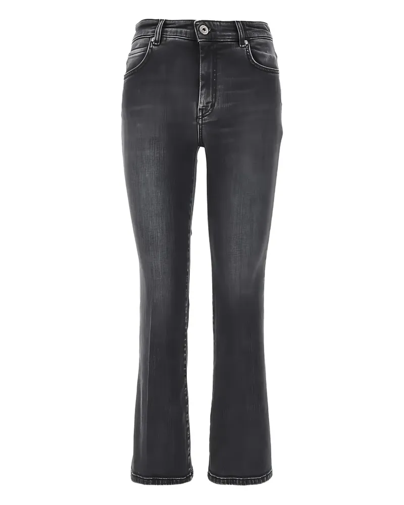Max Mara Gürtelschlaufen-Cropped-Jeans - Grau Grau