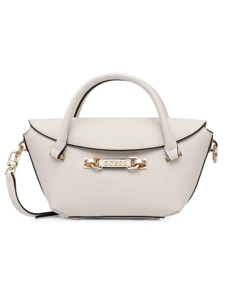 Guess logo-plaque tote bag - Nude Nude