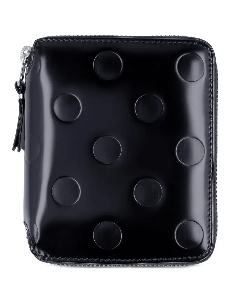 Comme des Garçons embellished-polka dot zip wallet - Schwarz Schwarz
