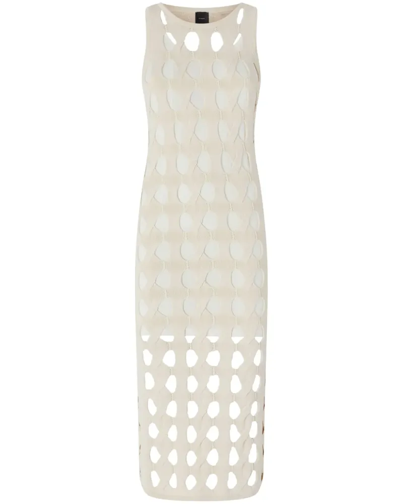 Pinko Langes Kleid mit Cut-Out - Weiß Weiß