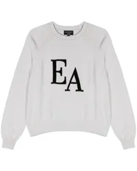 Emporio Armani Pullover mit Logo-Patch Grau