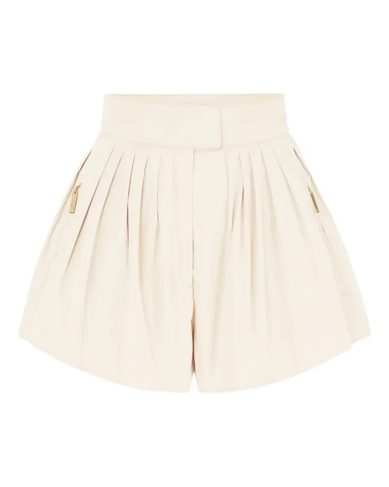 Elisabetta Franchi shorts in taffeta voile fabric - Nude Nude