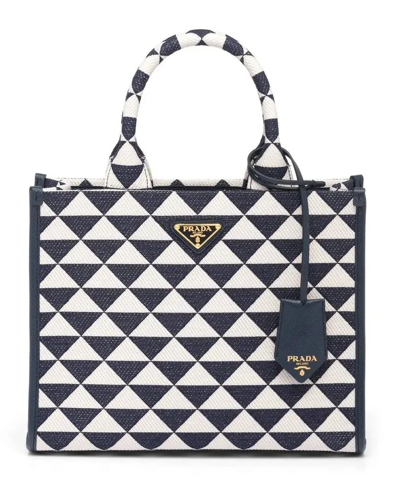 Prada Kleine Symbole Handtasche - Blau Blau